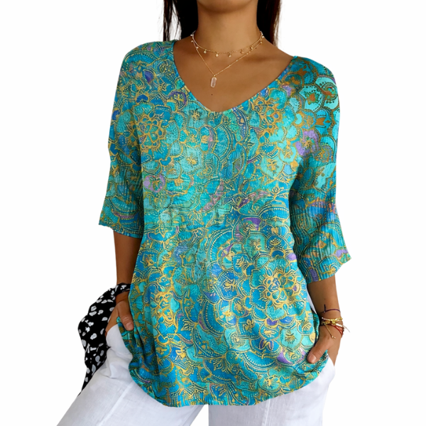 Phaela - Blusa tejida acanalada de tacto suave