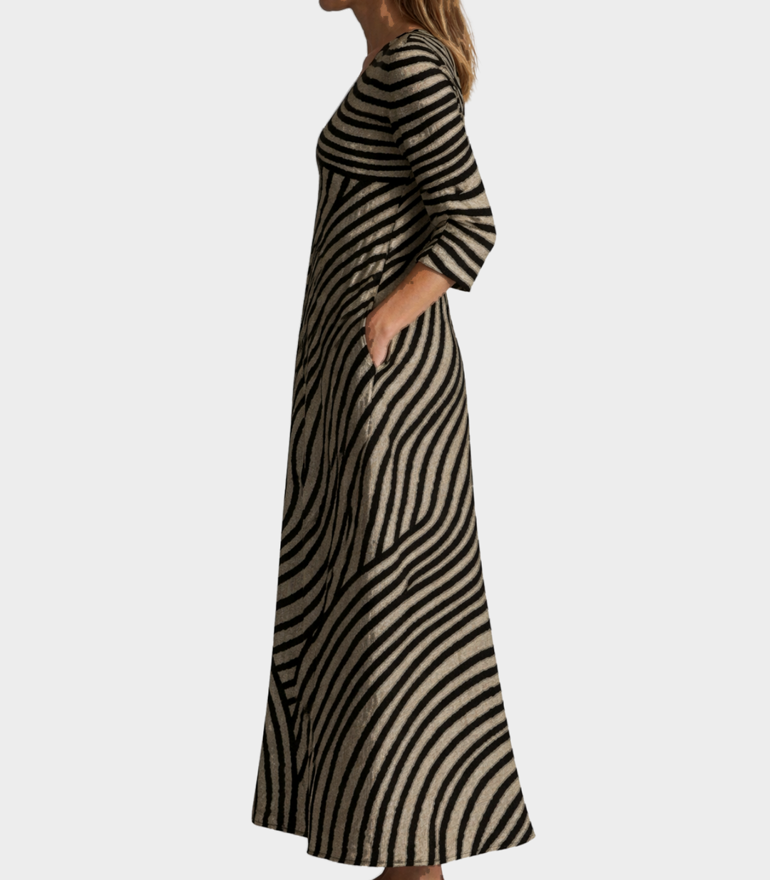 Zaleen - Vestido midi suave al tacto