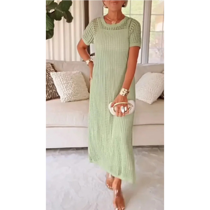 Valesse - Maxivestido con capa suave
