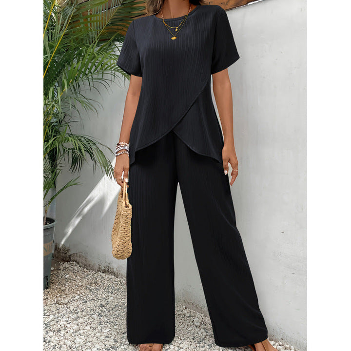 Bexley - Conjunto con pantalón de pierna ancha y caída fluida