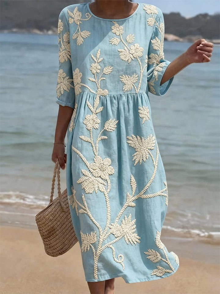 Wrenley - Vestido midi vaporoso