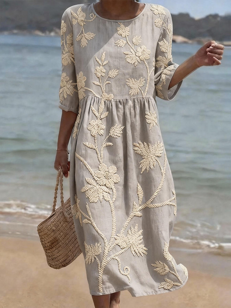Wrenley - Vestido midi vaporoso