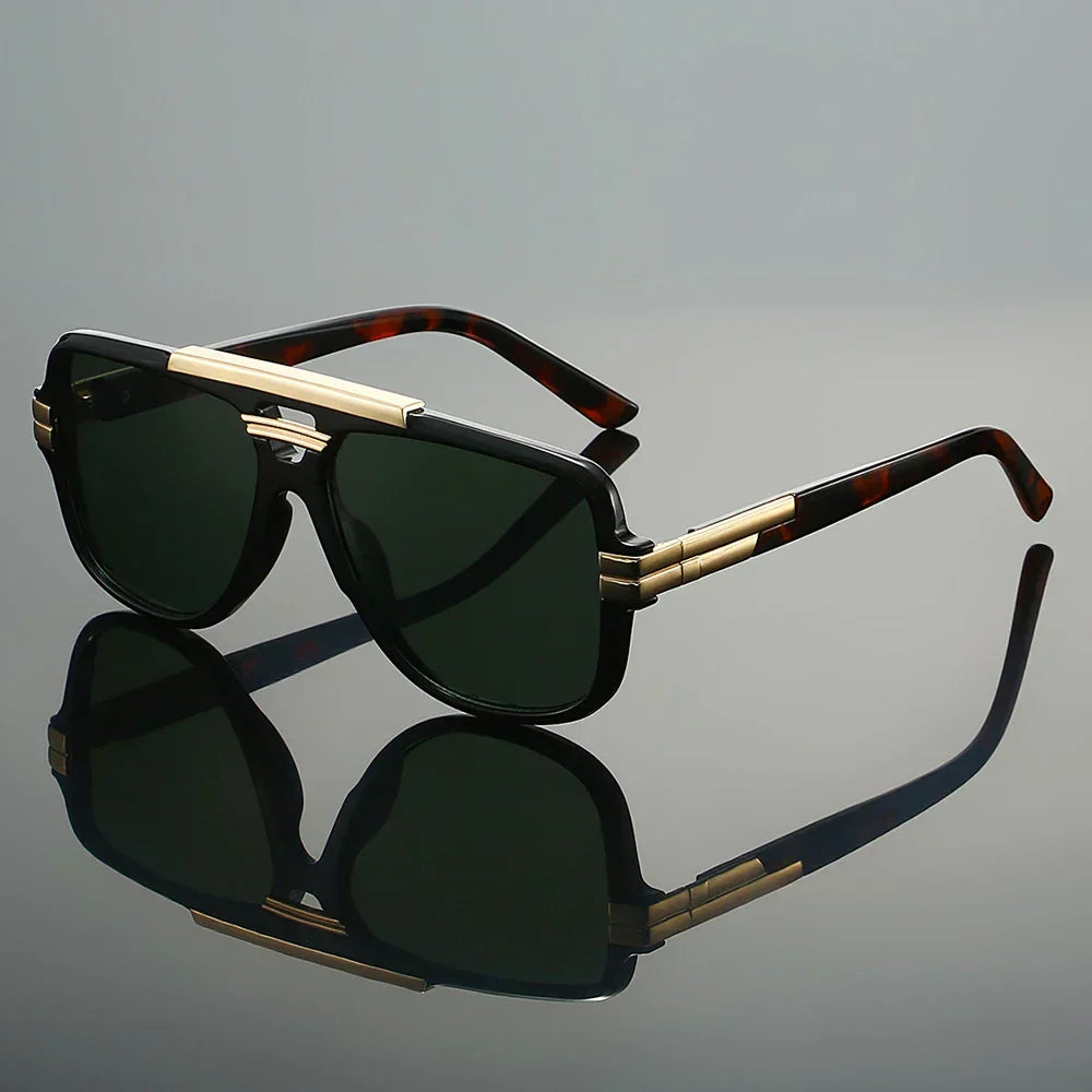 Greyson - Gafas de sol retro con escudo