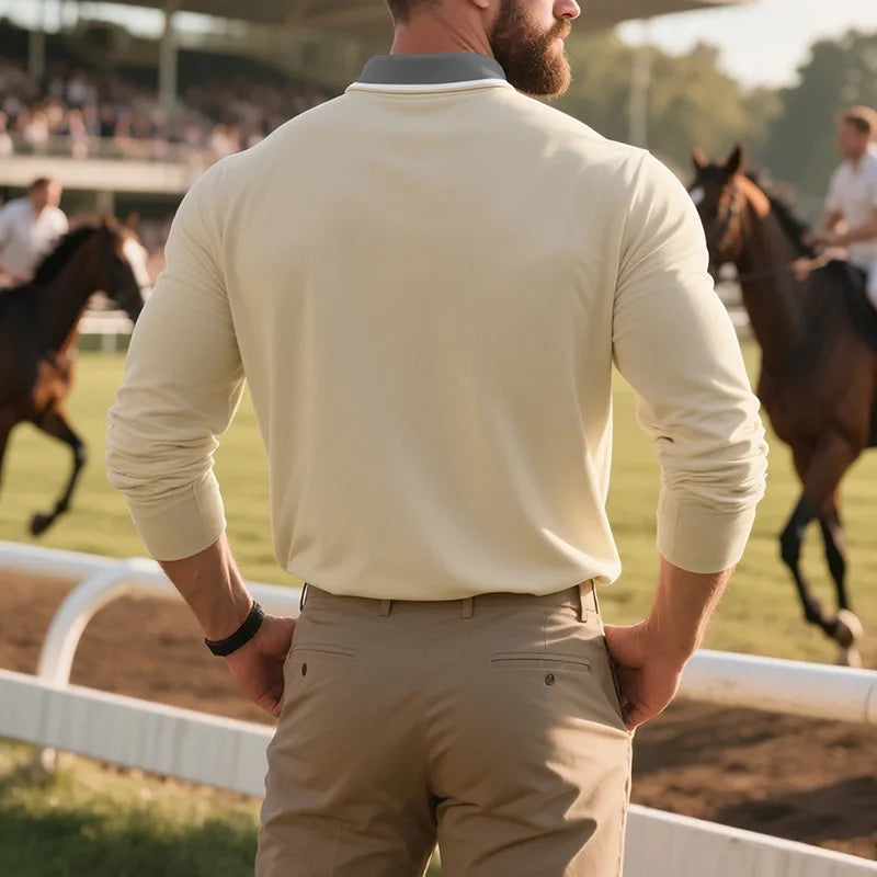 Balcombe - Polo de manga larga de tacto suave