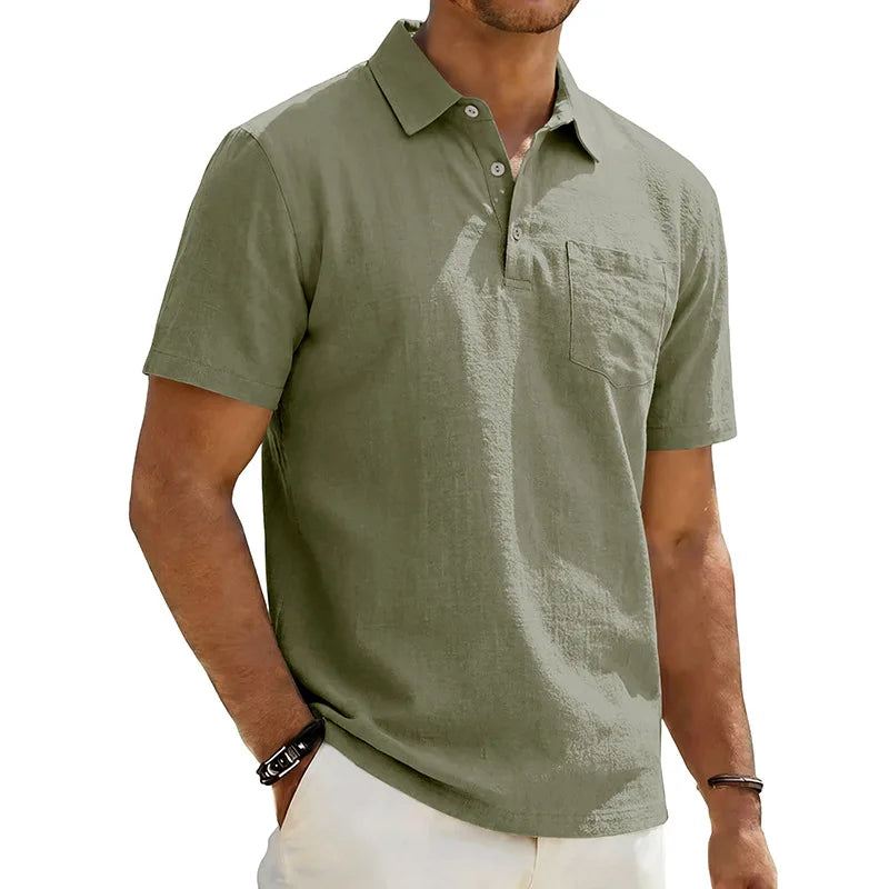 Grafton - Polo de manga corta texturizado