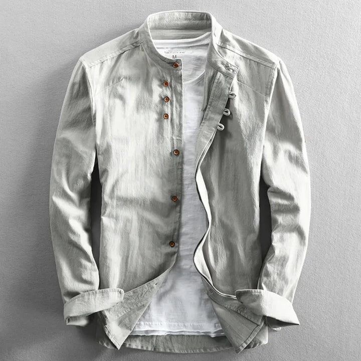 Berkley - Camisa premium de mezcla de lino
