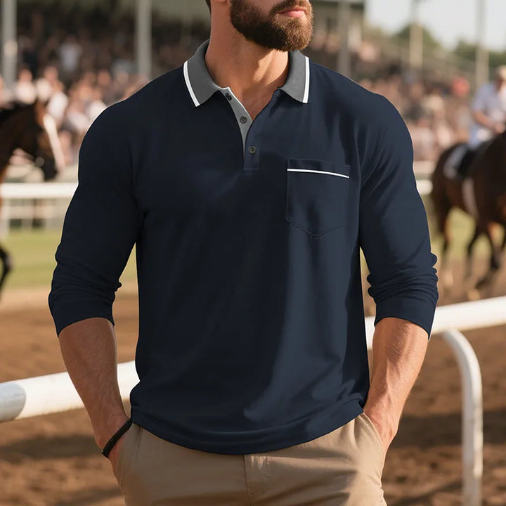 Balcombe - Polo de manga larga de tacto suave