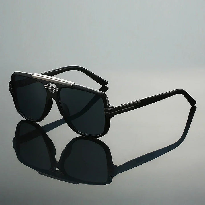 Greyson - Gafas de sol retro con escudo