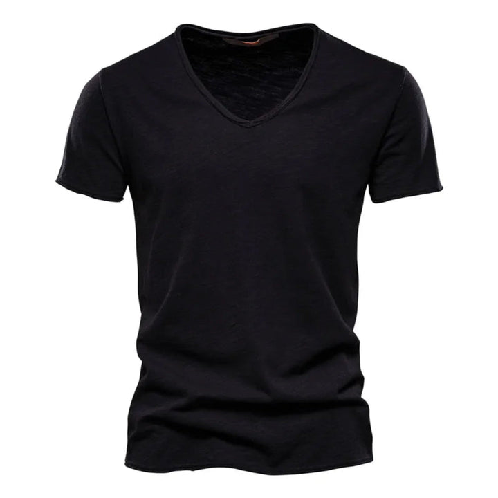 Jackson - Playera de cuello en V profundo, suave al tacto