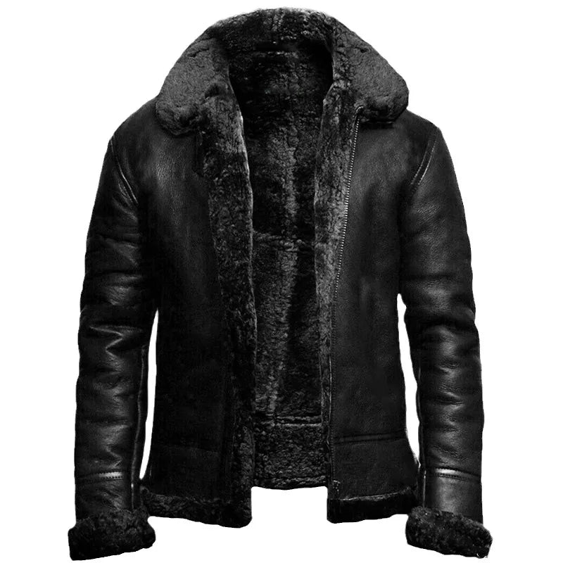 Carson - Chaqueta cálida con cuello en contraste