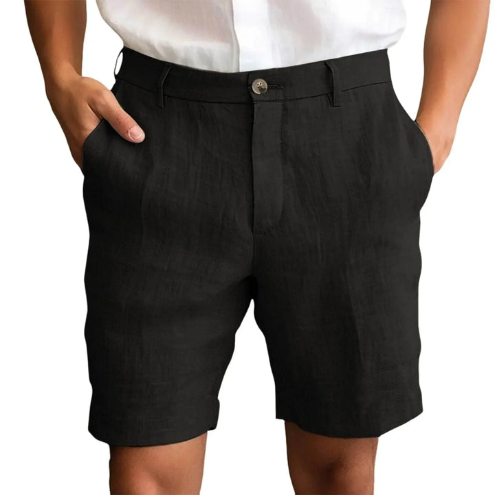 Calen - Shorts de Lino de Corte Sastre
