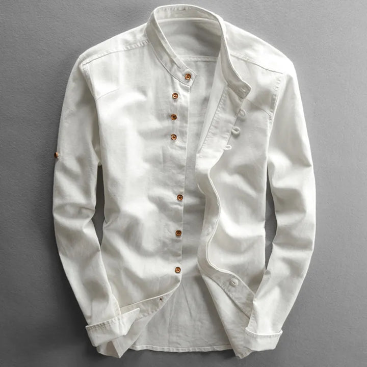Berkley - Camisa premium de mezcla de lino