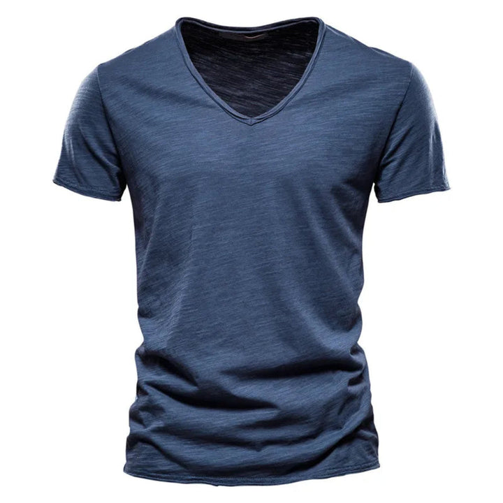Jackson - Playera de cuello en V profundo, suave al tacto