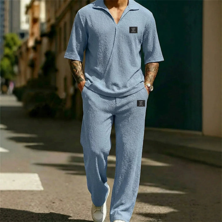 Ansel - Conjunto de dos piezas suave al tacto para hombre