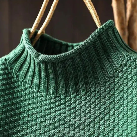 Oriane - Suéter texturizado de cuello semi alto