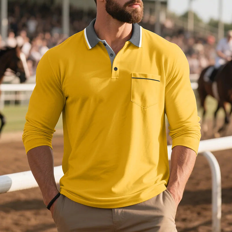 Balcombe - Polo de manga larga de tacto suave