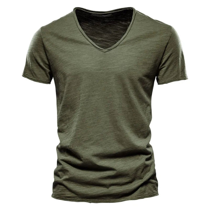 Jackson - Playera de cuello en V profundo, suave al tacto
