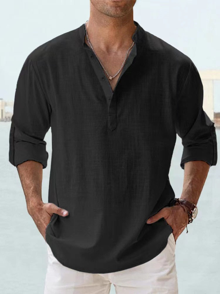 Bainford - Camisa de lino ligera