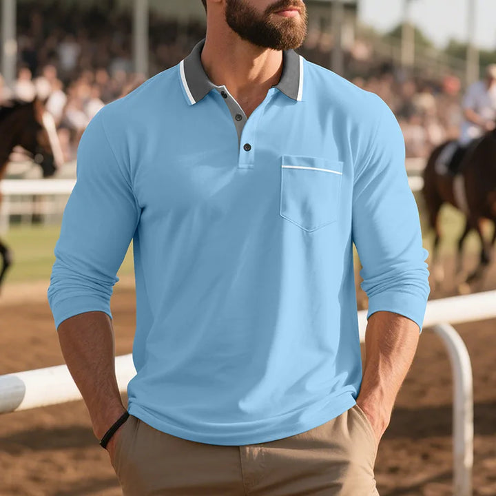 Balcombe - Polo de manga larga de tacto suave