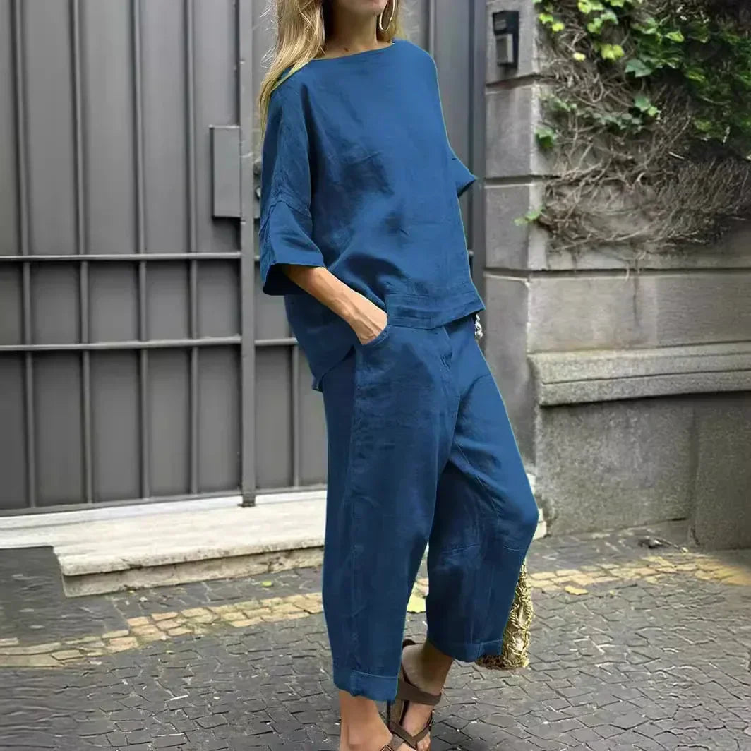 Kailey - Elegante conjunto informal de dos piezas