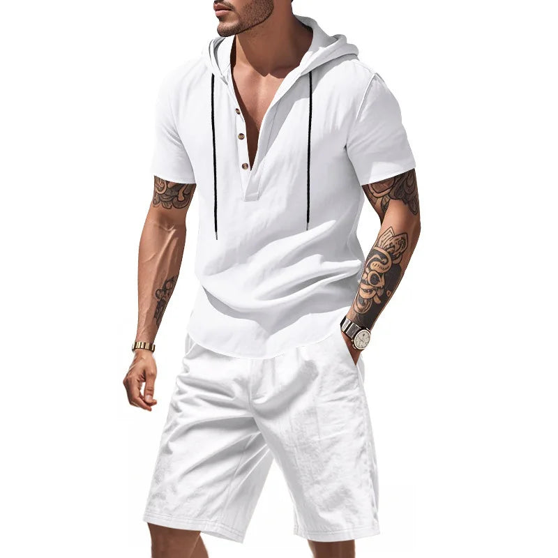 Dylan - Conjunto de sudadera transpirable y shorts