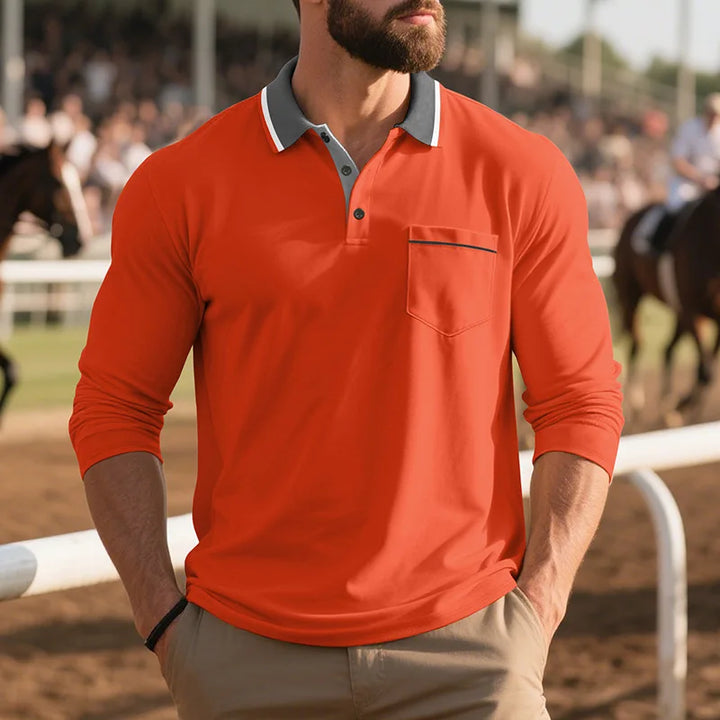 Balcombe - Polo de manga larga de tacto suave