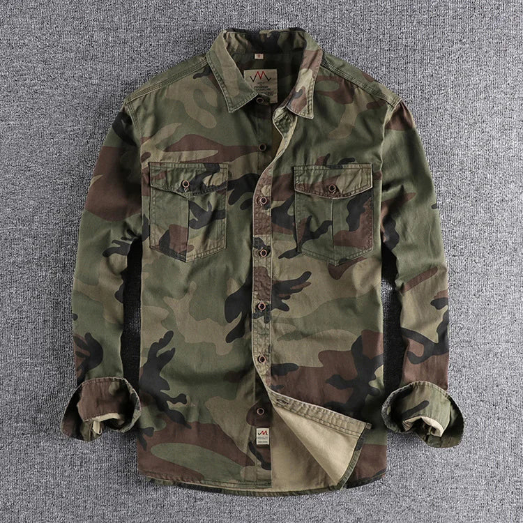 Corvin - Camisa de camuflaje premium