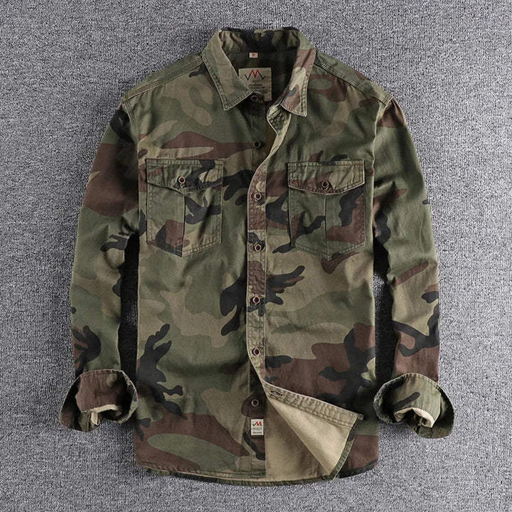 Corvin - Camisa de camuflaje premium