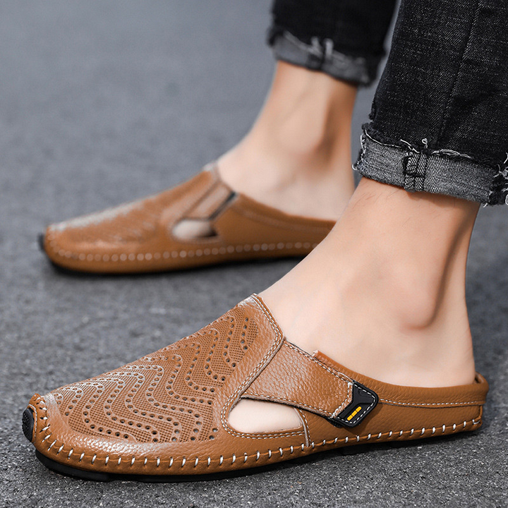 Gilbert - Sandalias de cuero italiano