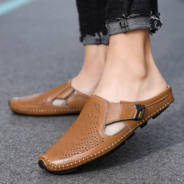 Gilbert - Sandalias de cuero italiano