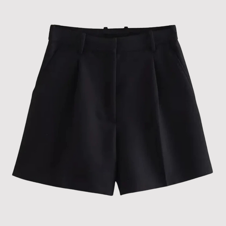 Mirelle - Shorts de sastrería de tiro alto con pinzas
