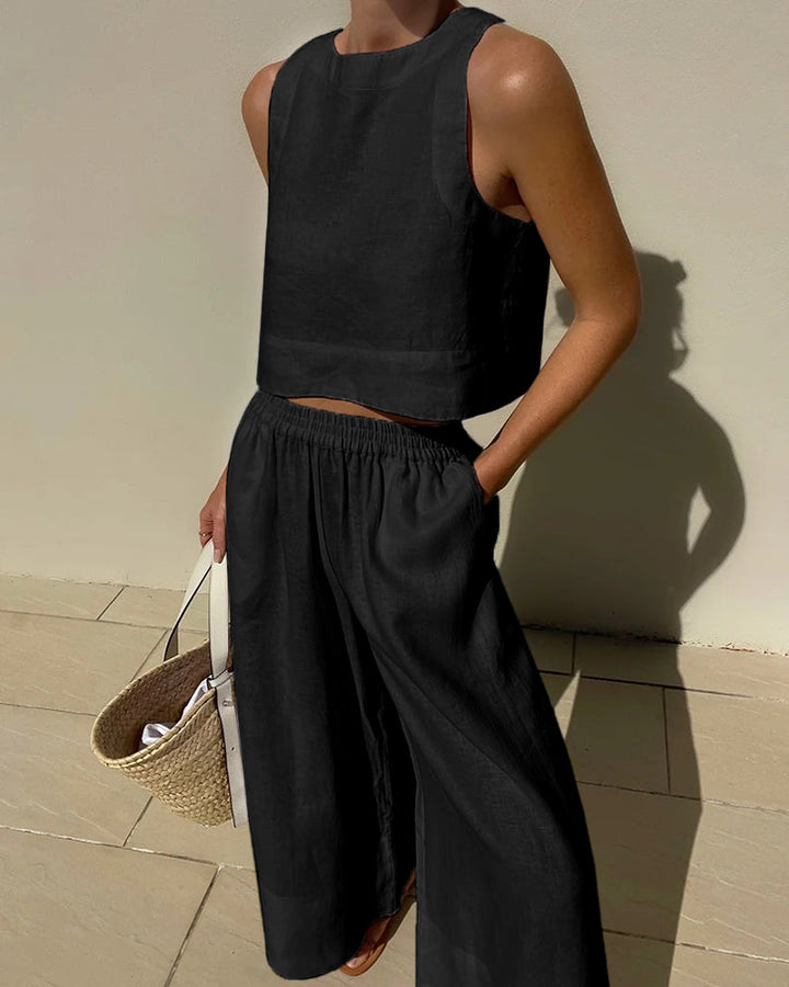 Maika - Elegante conjunto informal de dos piezas