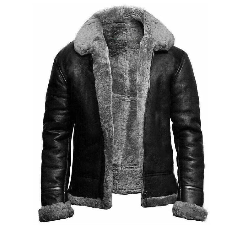 Carson - Chaqueta cálida con cuello en contraste