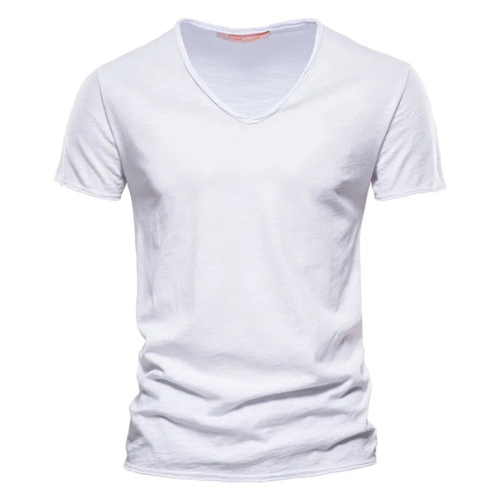 Jackson - Playera de cuello en V profundo, suave al tacto