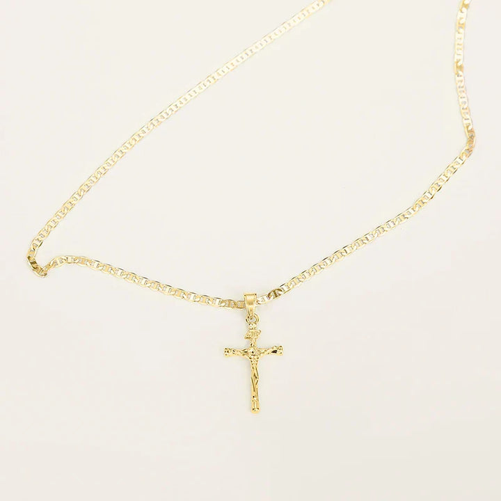 Bayford - Collar con dije de cruz brillante