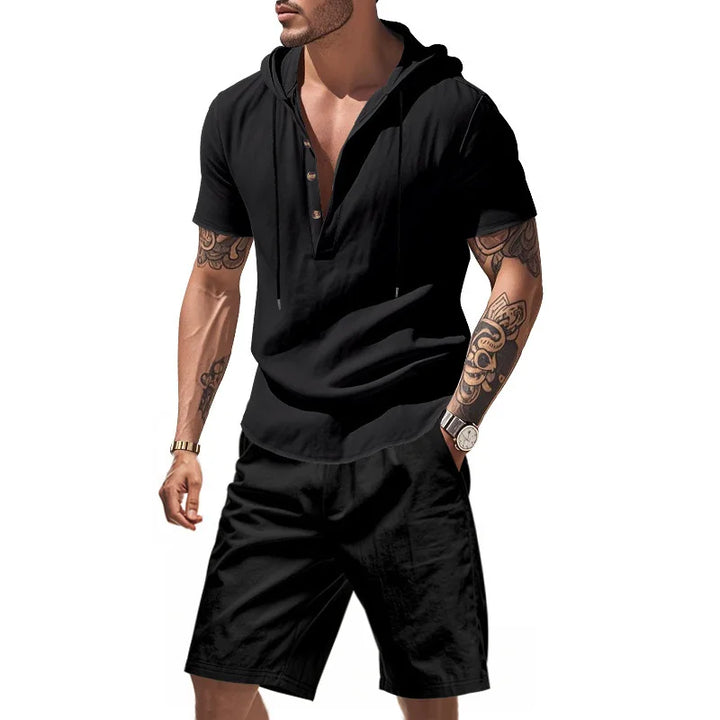 Dylan - Conjunto de sudadera transpirable y shorts