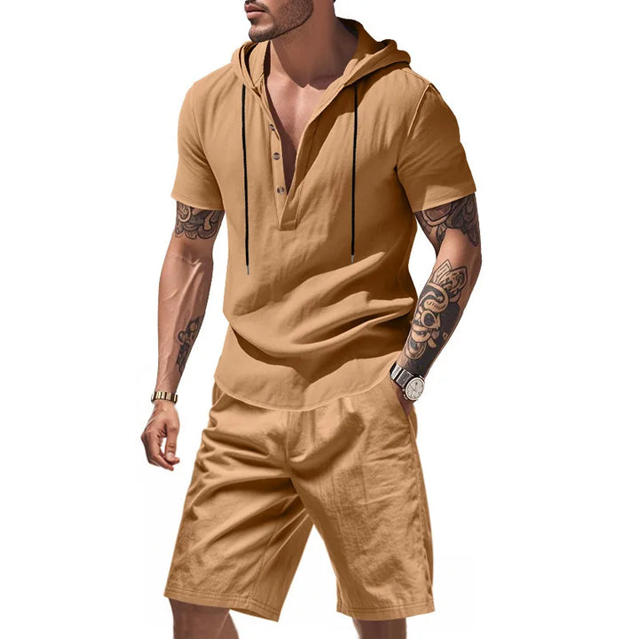 Dylan - Conjunto de sudadera transpirable y shorts