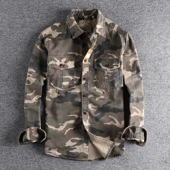 Corvin - Camisa de camuflaje premium