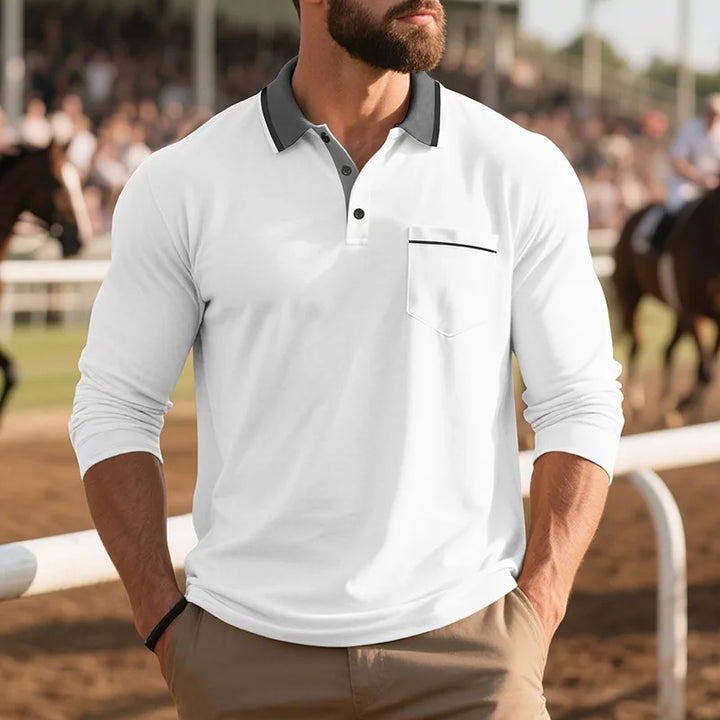 Balcombe - Polo de manga larga de tacto suave