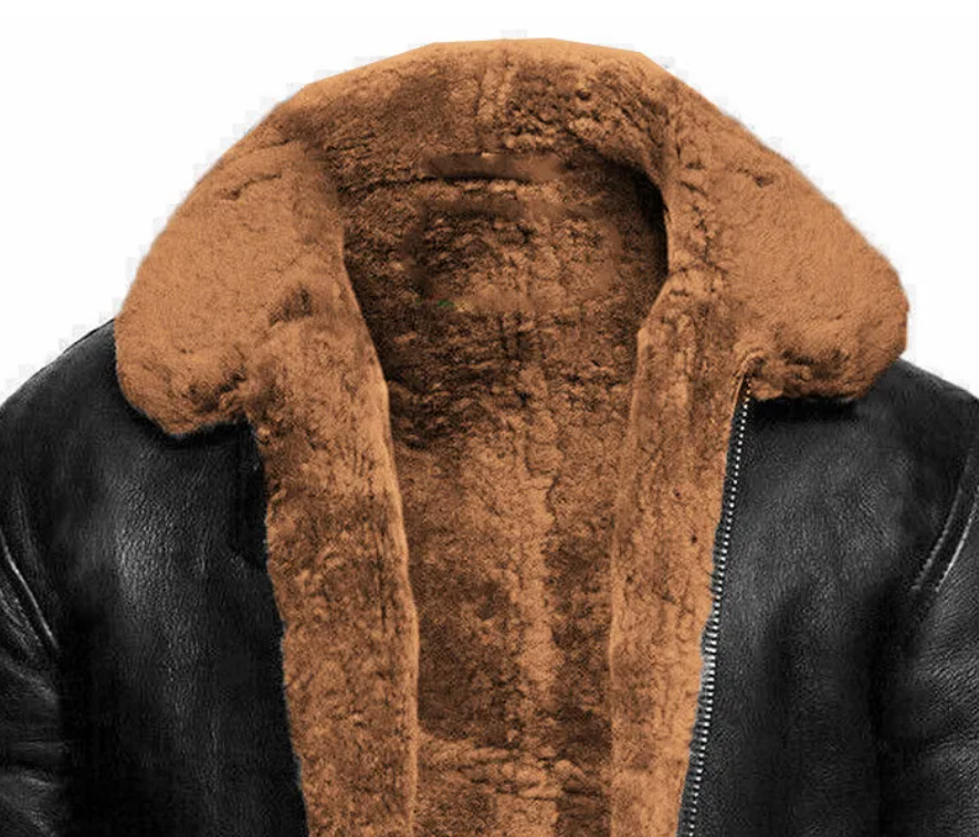Carson - Chaqueta cálida con cuello en contraste