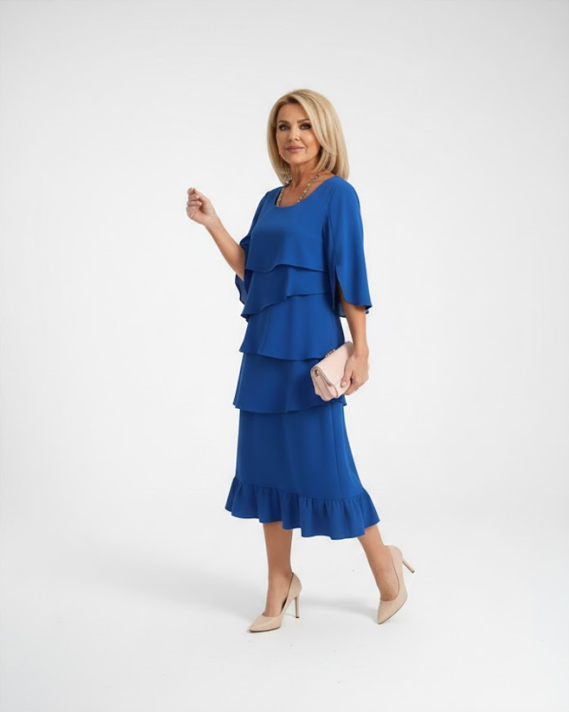 Luraya - Vestido midi corte A de tacto suave