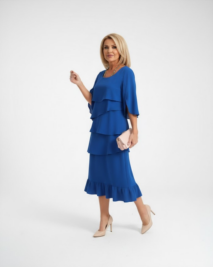 Luraya - Vestido midi corte A de tacto suave