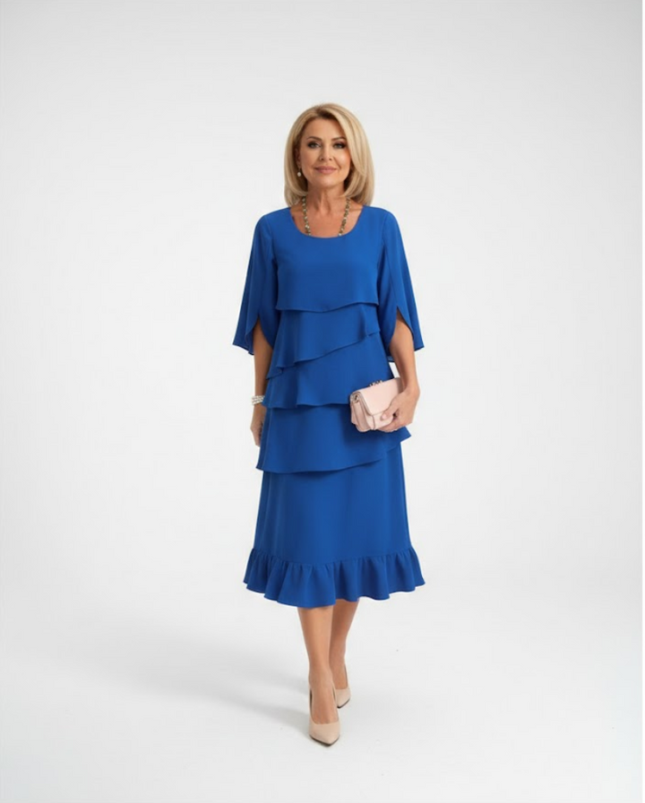 Luraya - Vestido midi corte A de tacto suave