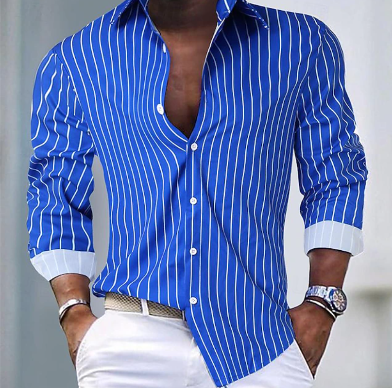 Eastham - Camisa a rayas de tacto suave