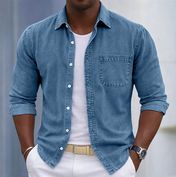Cromwell - Camisa de manga larga suave al tacto
