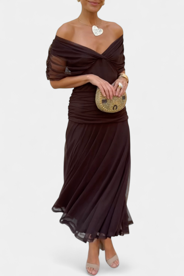 Tamsyn - Vestido maxi floral de tacto suave