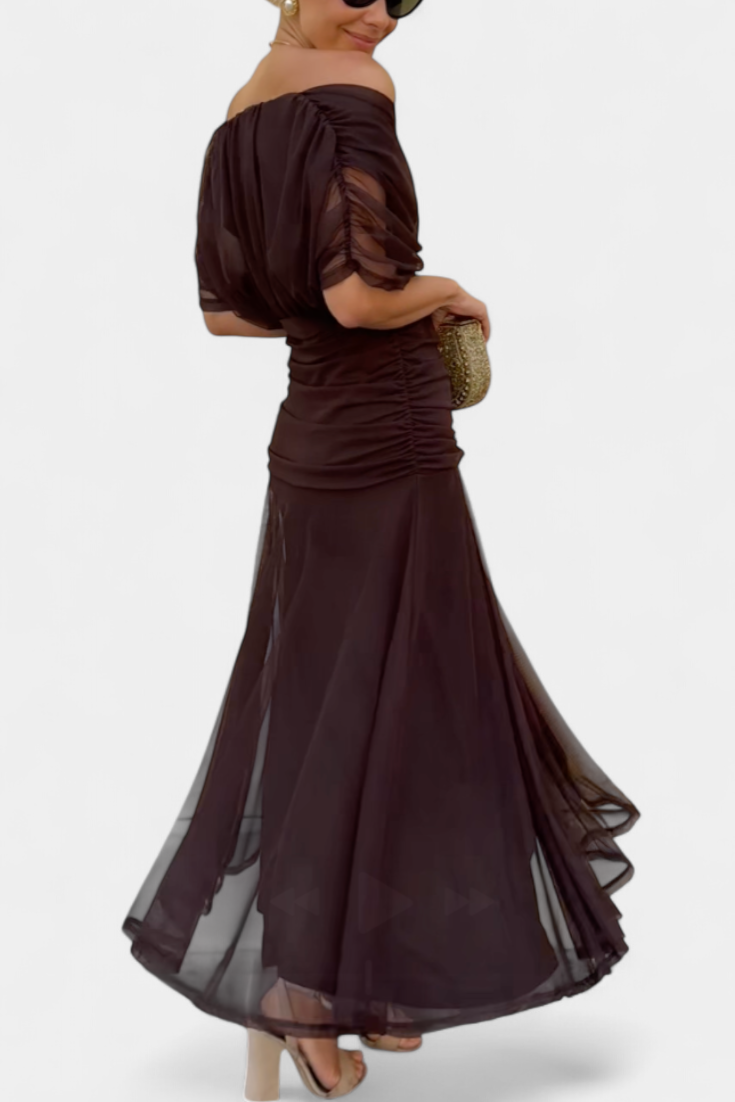 Tamsyn - Vestido maxi floral de tacto suave