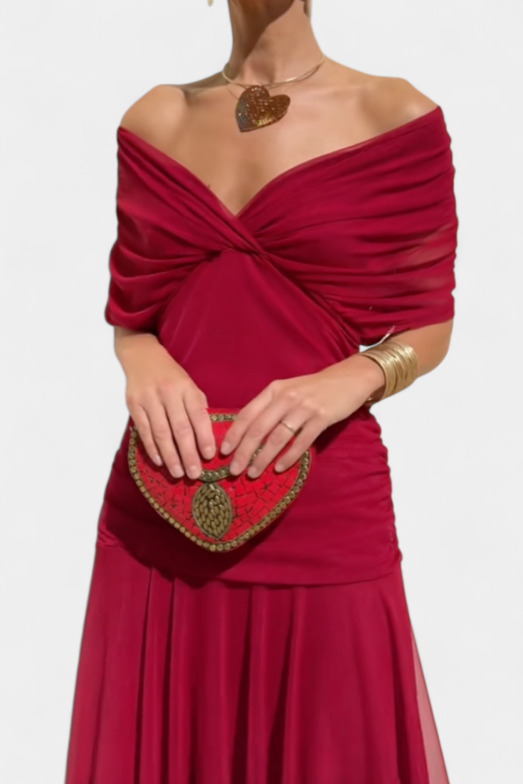Tamsyn - Vestido maxi floral de tacto suave
