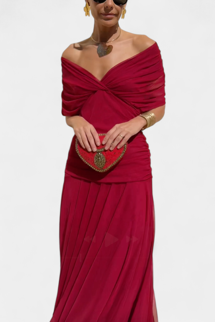 Tamsyn - Vestido maxi floral de tacto suave