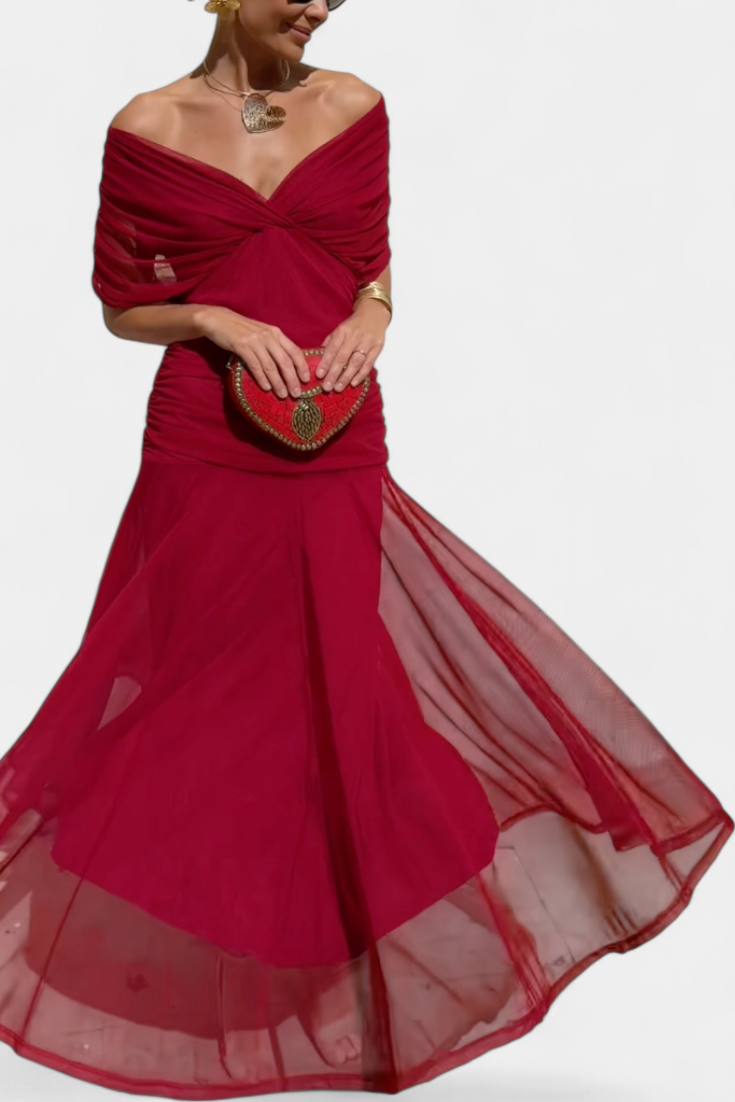 Tamsyn - Vestido maxi floral de tacto suave